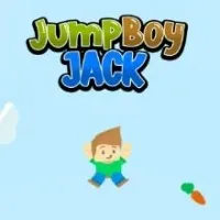 Jump Boy Jack leaping over an obstacle in a vibrant game environment.